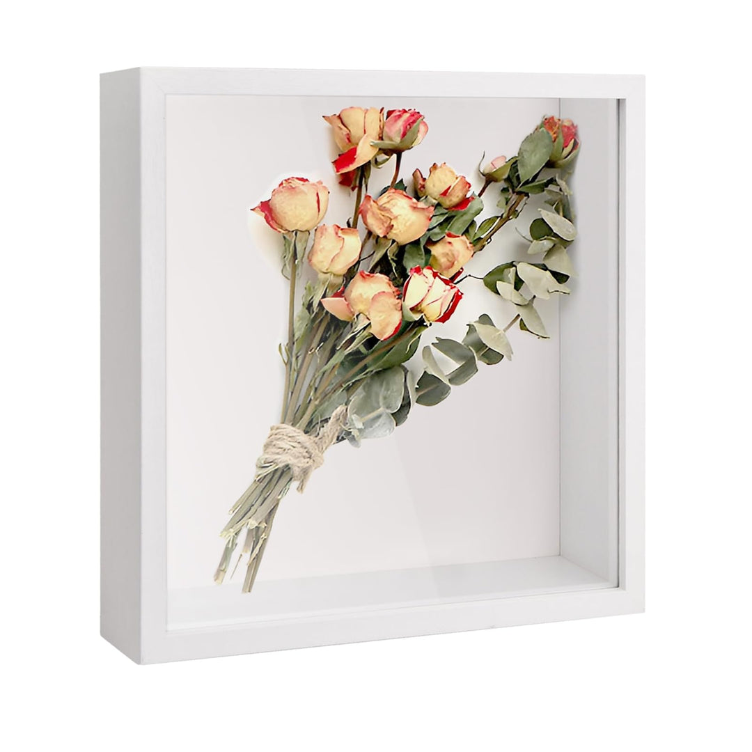 3D Bilderrahmen, Schattenbox Vitrine mit Transparente Acrylplatte Rahmen, Tiefer 3D Objektrahmen, Hö