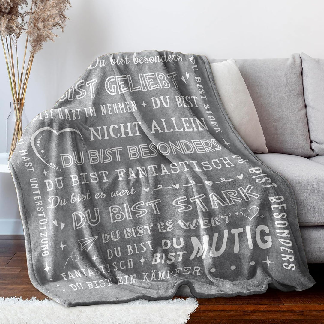 Geschenke für Frauen Männer, Personalisierte Decke Geburtstagsgeschenk für Frauen, Dankeschön-Gesche