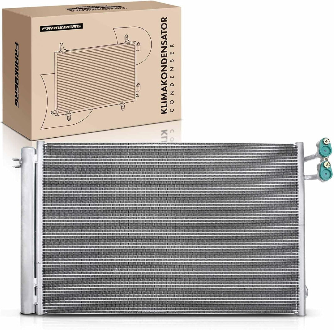 Frankberg Kondensator Klimaanlage mit Halter & Trockner Kompatibel mit 1er E81 116 118 120 130 2006-