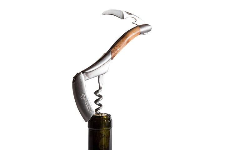 Laguiole en Aubrac Sommelier, Kellnermesser, Wacholder, Edelstahl matt, Original aus Frankreich