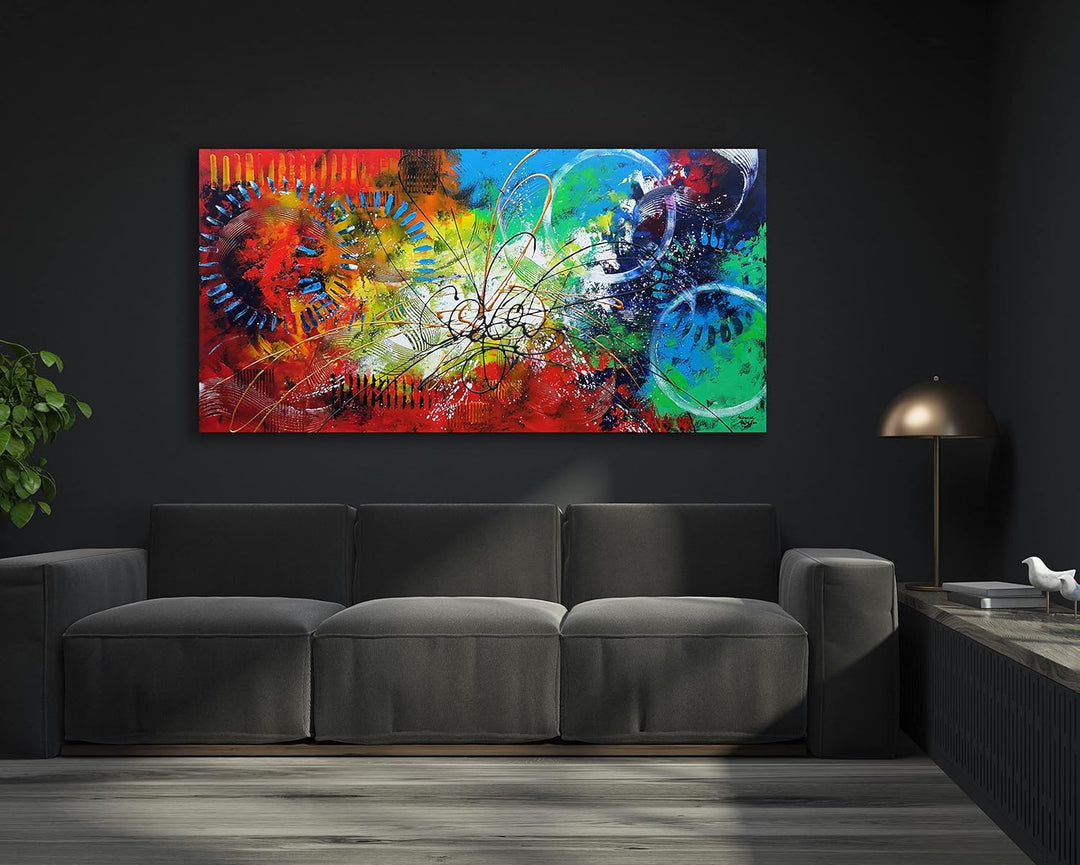 Monica Mirafiori I 100% HANDGEMALT I Gemälde Hoffnung 100x50cm | Gemälde Handgemalt | Acrylgemälde |