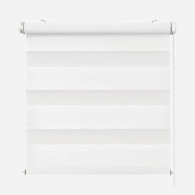 Rikmani Doppelrollo Fensterrollo ARD Duo-Rollo Klemmfixierung Zebrarollo Seitenzugrollo ohne Bohren,