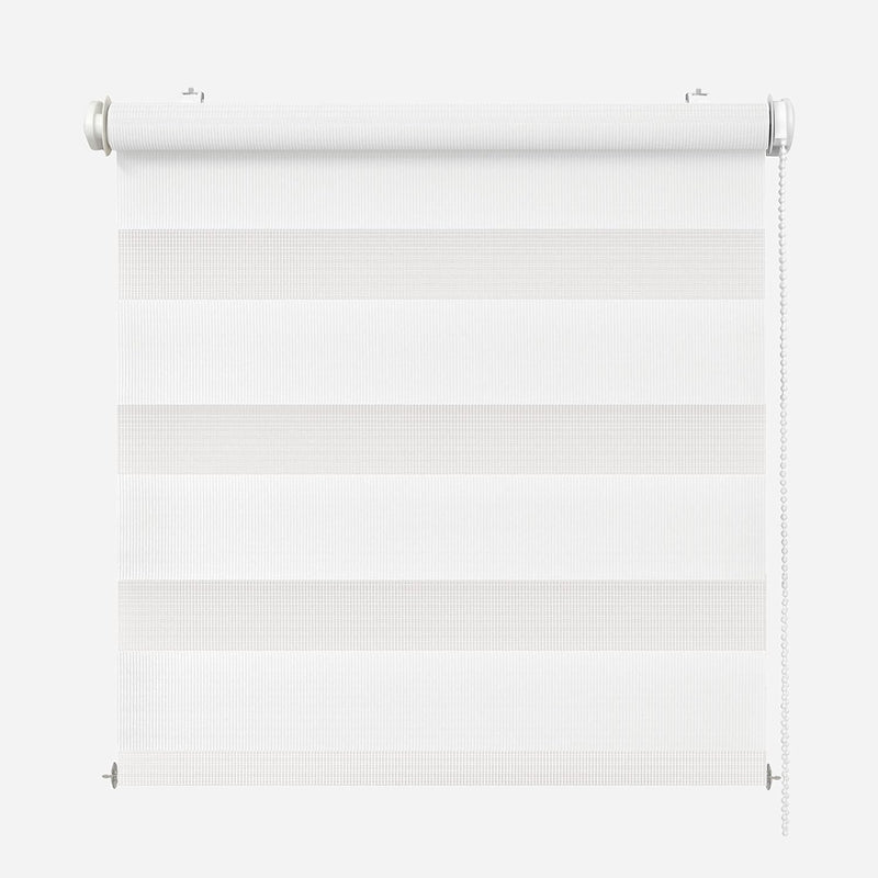 Rikmani Doppelrollo Fensterrollo ARD Duo-Rollo Klemmfixierung Zebrarollo Seitenzugrollo ohne Bohren,
