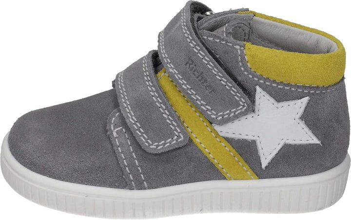 Richter Kinderschuhe Jungen Valentin Sneaker 22 EU Stone Pineapple Whit, 22 EU Stone Pineapple Whit
