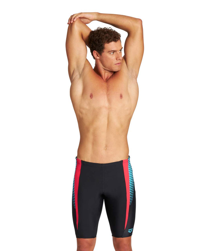 ARENA Herren M Threefold Jammer Swim Trunks (1er Pack) 6 Black-black-anguria, 6 Black-black-anguria