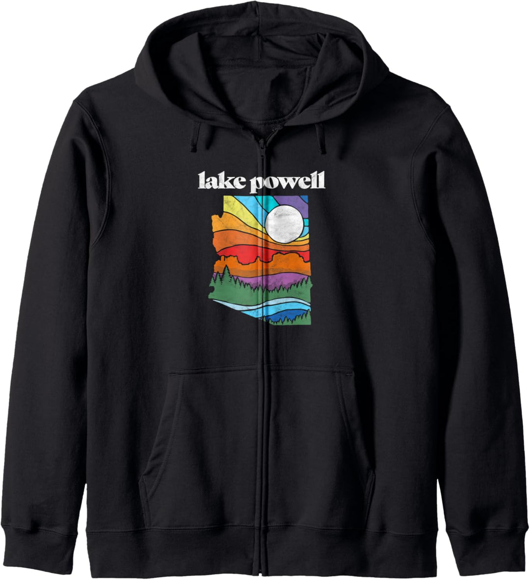 Lake Powell Arizona Vintage Nature Design Outdoor Graphic Kapuzenjacke
