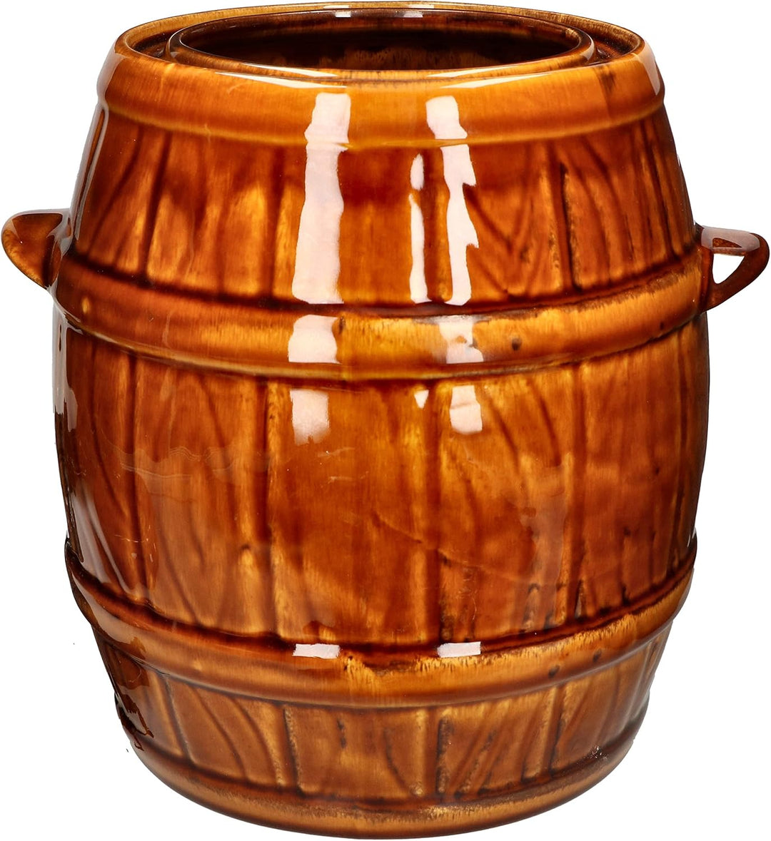 KOTARBAU® Tontopf Hermetisch Verschliessbar 5 L zum Gären mit Deckel + Holzzange Gratis, 5 L