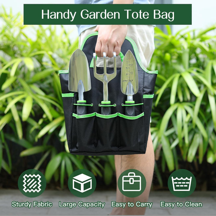Housolution Gartengeräte Set, 8 PCS Gartenarbeit-Handwerkzeug-Set, Robust Aluminiumlegierung Gartena