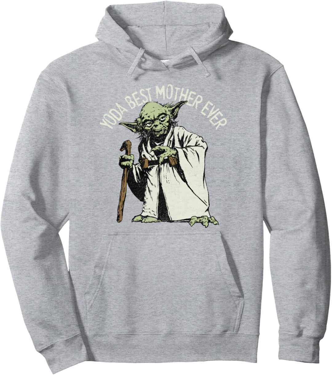 Star Wars Yoda Best Mother Ever Portrait Pullover Hoodie