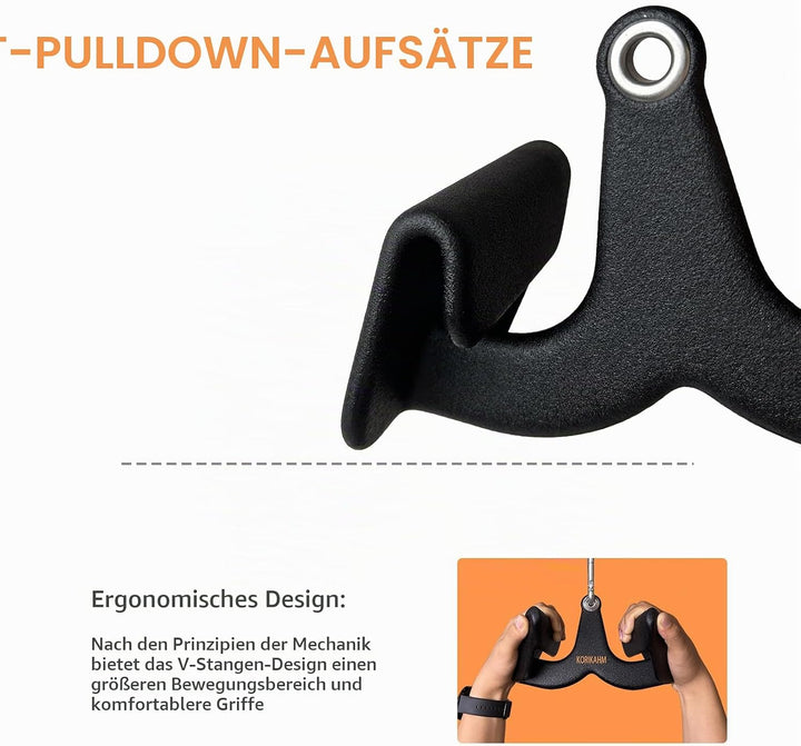 Ergonomic Design Lat Pull down Bar Grip Handle, Lat Pulldown Attachments, Strength Trainer for Athle