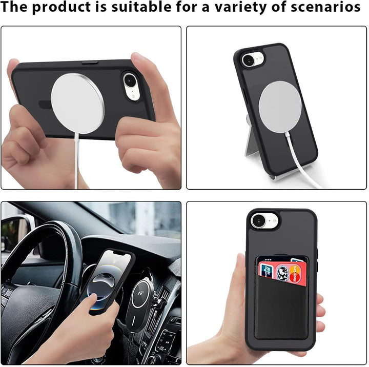 Yodege Magnetische Handyband für iPhone 16e 6,1" Hülle mit Band, Handyhülle Kompatibel mit MagSafe,
