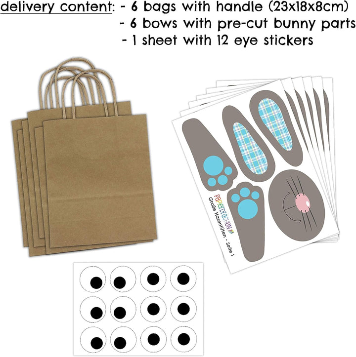 Papierdrachen DIY Osternester zum Befüllen und Basteln - Geschenktüten für Kinder mit Osterhasen in