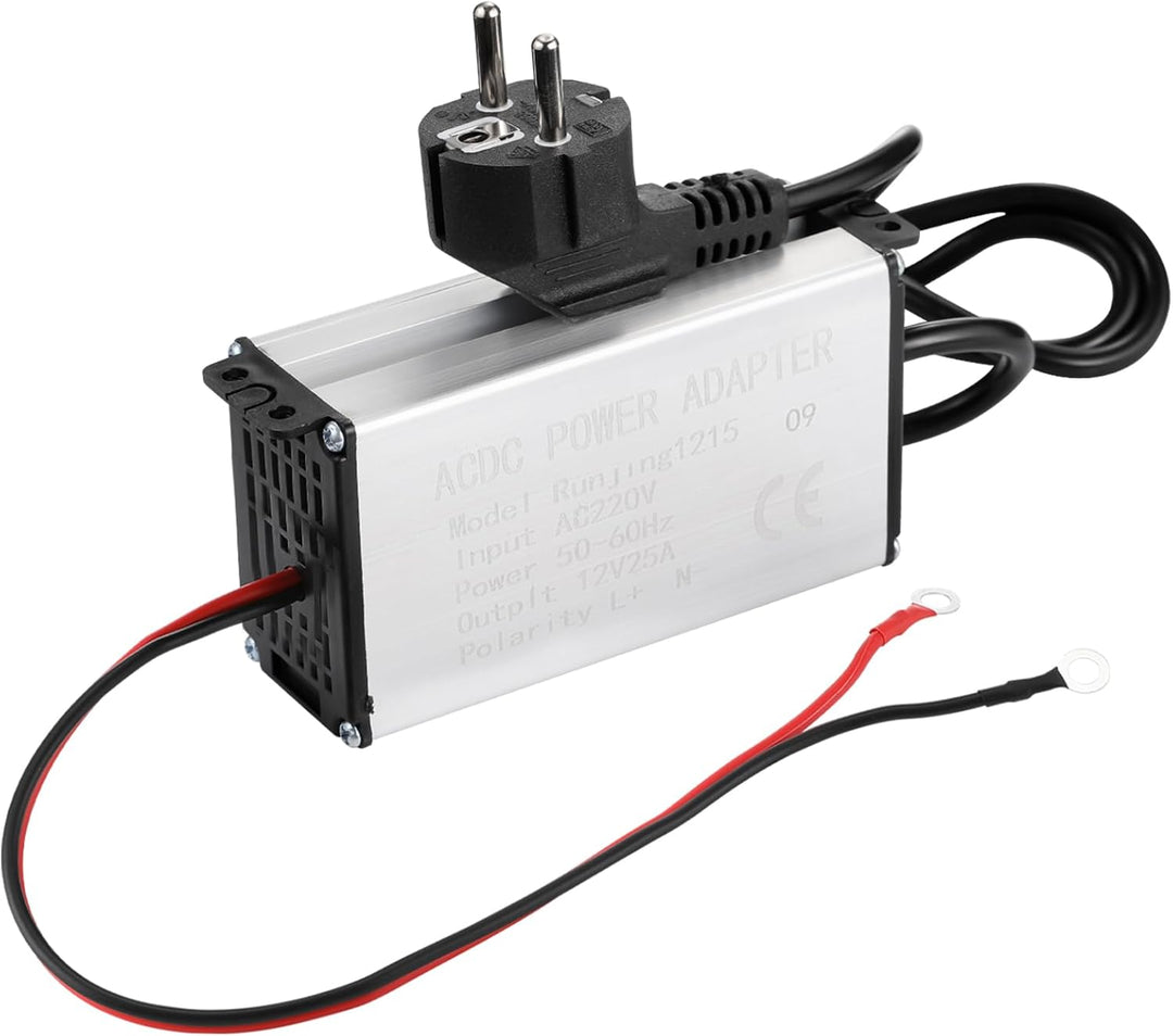 12V 25A Netzteil Adapter 300W, 230V auf 12V Spannungswandler AC/DC Netzadapter für 2KW–8KW Diesel St
