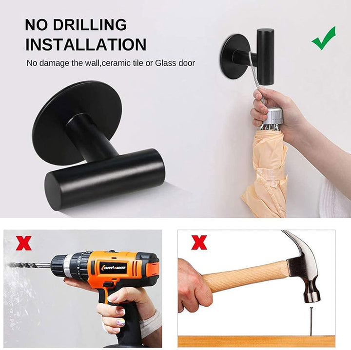 laimew 9 pcs Black Bathroom Accessory Set