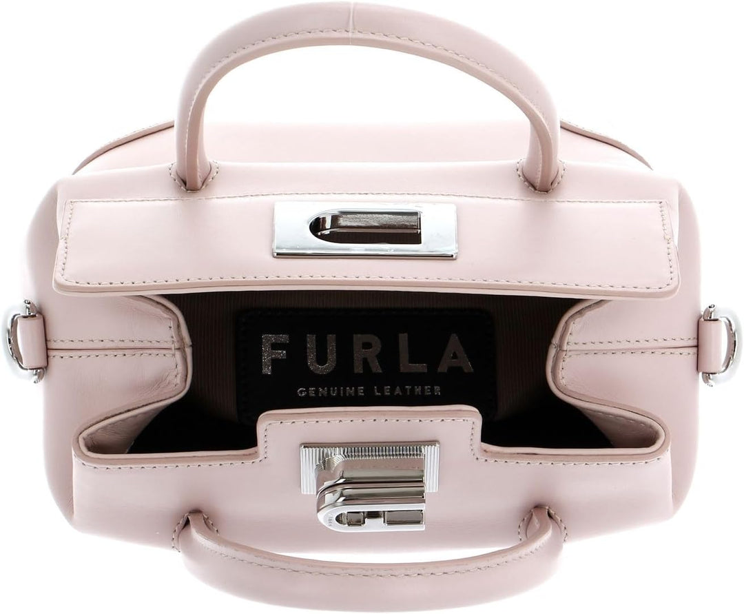 Furla 1927 Soft Mini Boston Bag Bon Bon + Nero