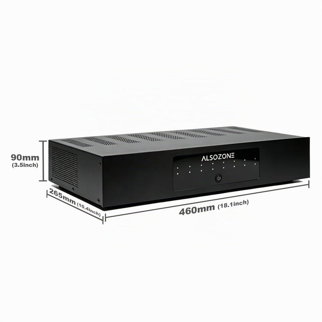 3eAudio PAM256 Multikanal-Endstufe - 6-Kanal Verstärker mit 250W pro Kanal, TPA3255 PBTL, GaN &amp; PFFB