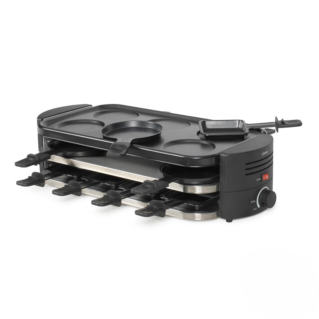 Macchina Per Raclette, Pizza E Crepes Per 8 Persone - Livoo - Doc337