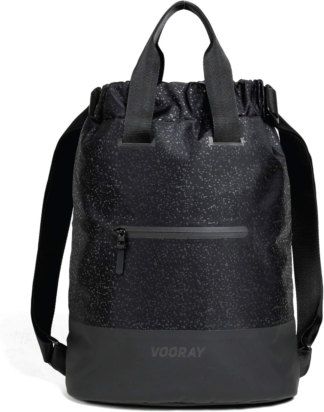 Vooray Flex Cinch Backpack - 23L Rucksack mit Kordelzug Black Foil, Black Foil
