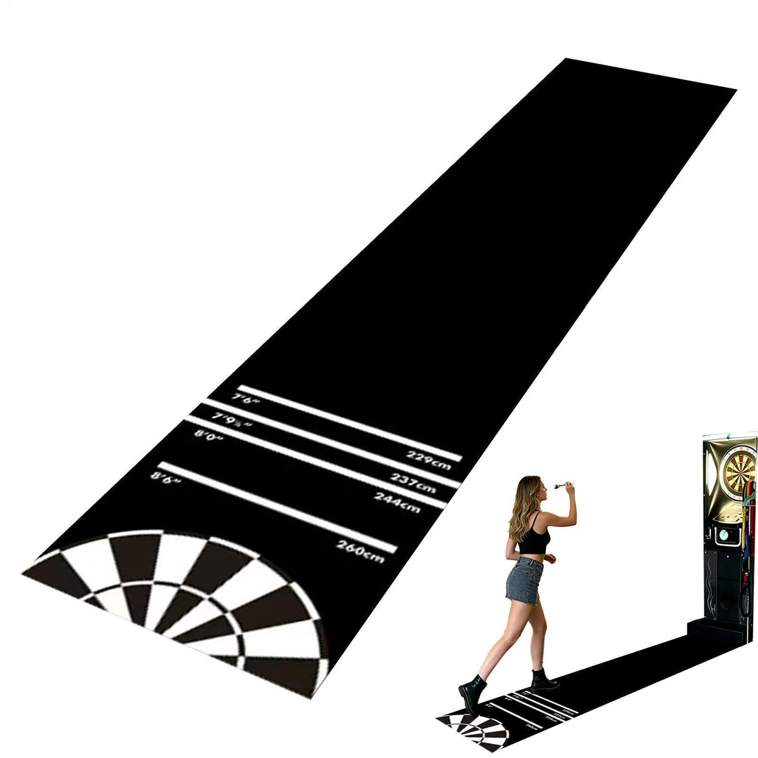Dartmatte, Dartteppich Mit Abwurflinie, Professioneller Dartteppich rutschfeste Darts Bodenmatte Für