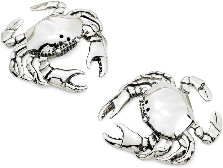 Mud Pie Salz- und Pfefferstreuer-Set, Krabbe, silberfarben Mud Pie 4501005 Crab Salt and Pepper Shak