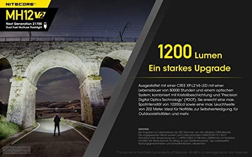 Flashlight MH SERIES/1200 LUMENS MH12 V2 NITECORE