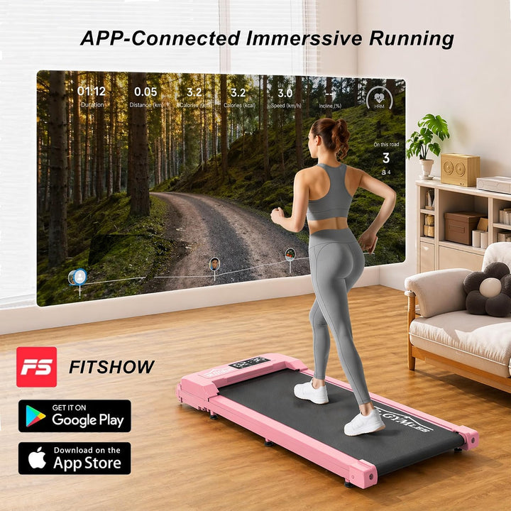 Laufband/Walking Pad mit leisem Motor für Zuhause, LED-Display & Steuerung, platzsparendes Design fü