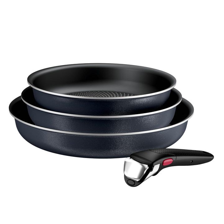 Tefal Ingenio Enjoy Pfannen-Set, 3-teilig, 22/24/28 cm + abnehmbarer Griff, induktionsgeeignet, anti