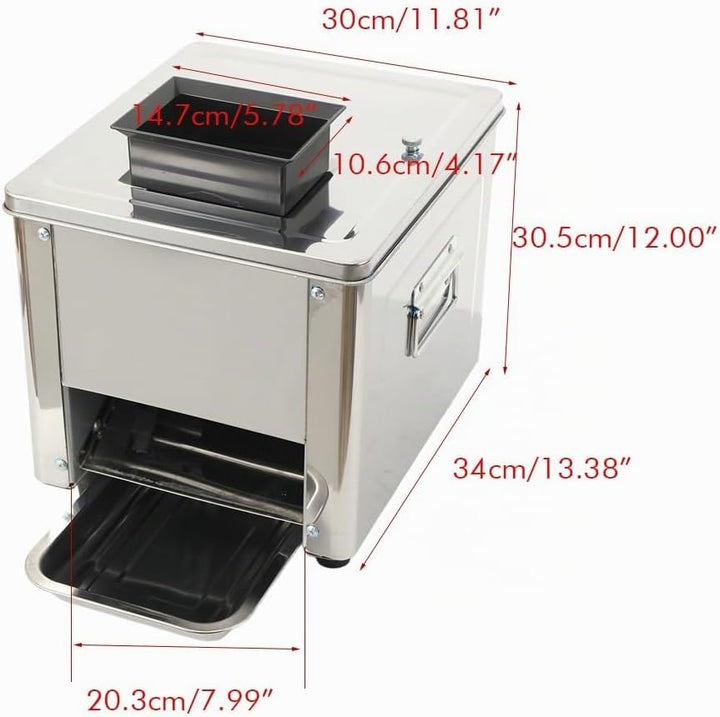 Fleischschneidemaschine 850 W elektrischer Fleischschneider kommerzielle Fleischschneidemaschine aus