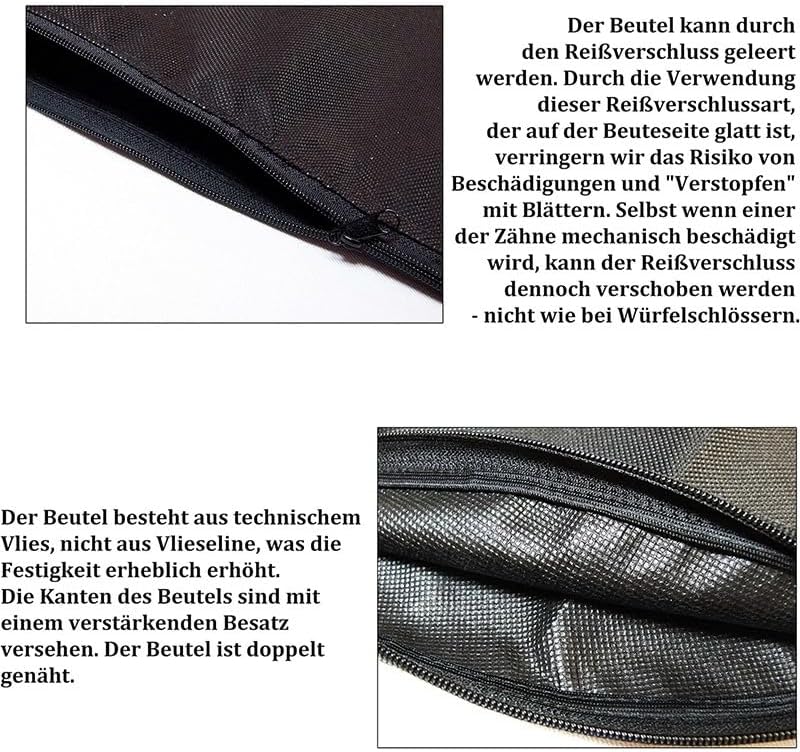 INF Universeller Laubsack-Ersatz mit Reissverschluss kompatibel mit Einhell GE-CL 36 Li E-Solo &amp; Gar