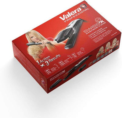 Valera Swiss’X Super Brush & Shine professioneller Haarglätter, Kombisystem für Glätten und gleichze