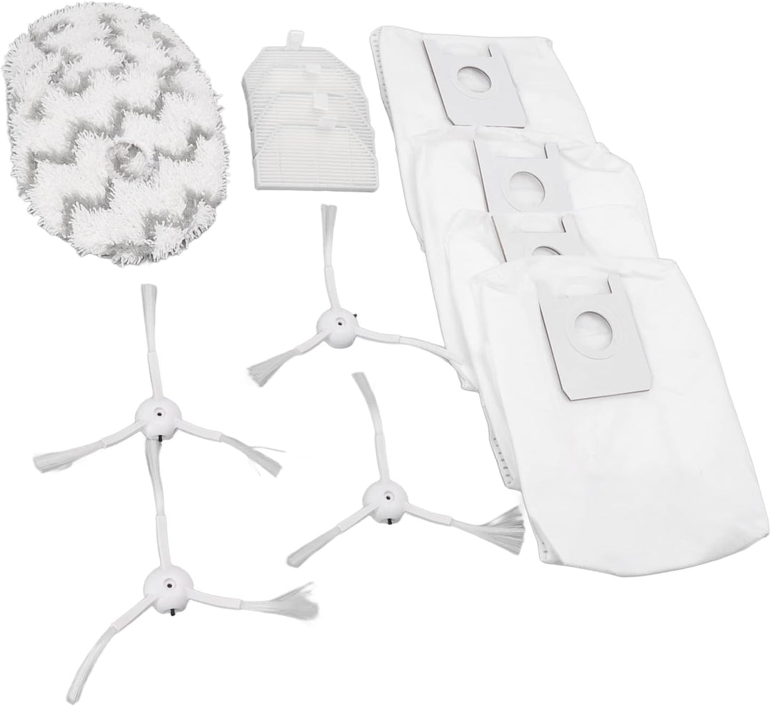 TOPINCN Kehrroboter-Zubehör Staubsauger-Ersatzkit für Roidmi Eva SDJ06RM Kehrmaschine, Inklusive 4 S