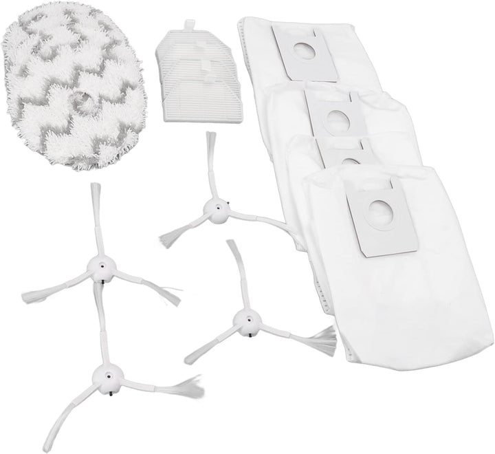 TOPINCN Kehrroboter-Zubehör Staubsauger-Ersatzkit für Roidmi Eva SDJ06RM Kehrmaschine, Inklusive 4 S