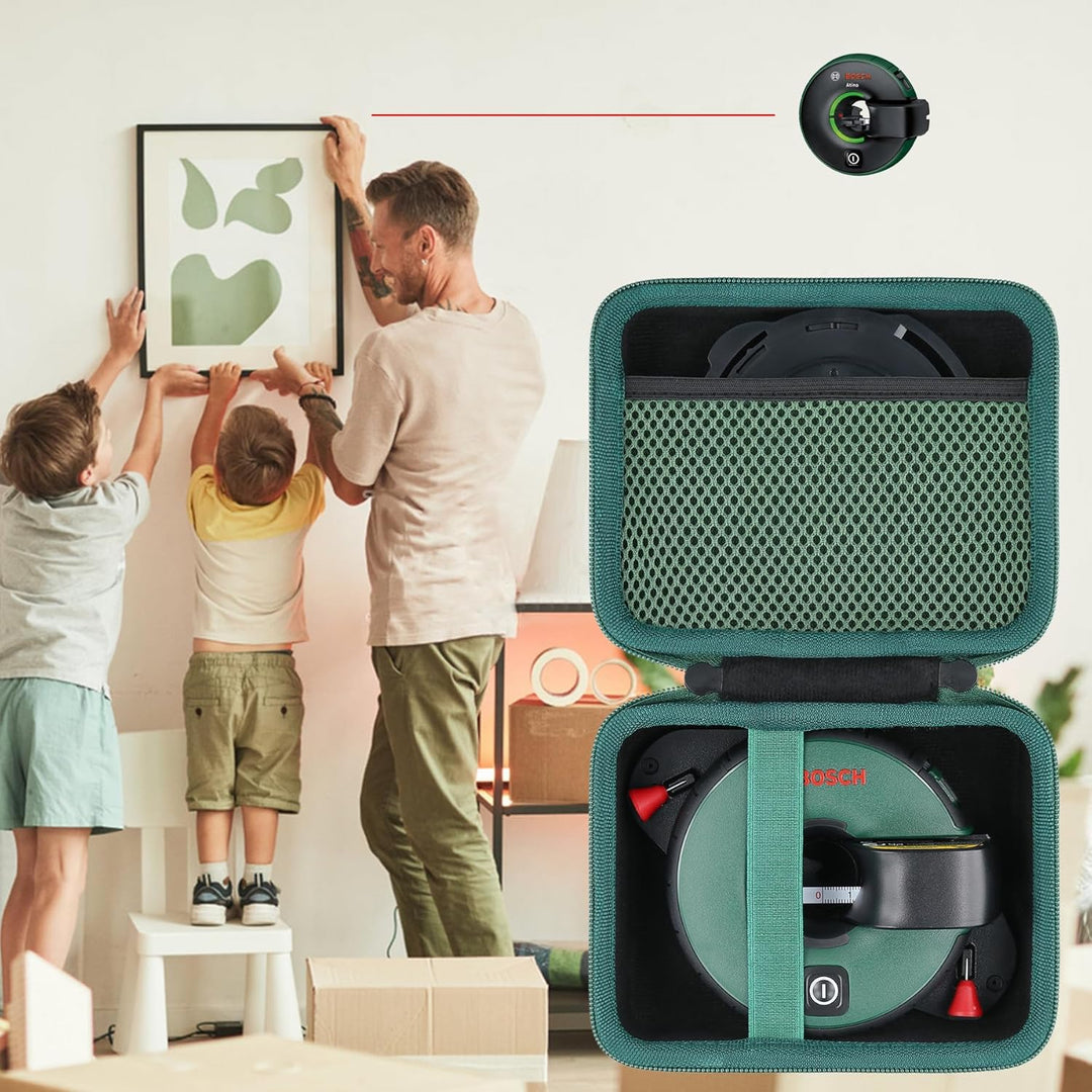 Nur Tragetasche | co2CREA Hartschalen Etui Schutztasche kompatibel mit Bosch Atino 2-in-1 Linienlase