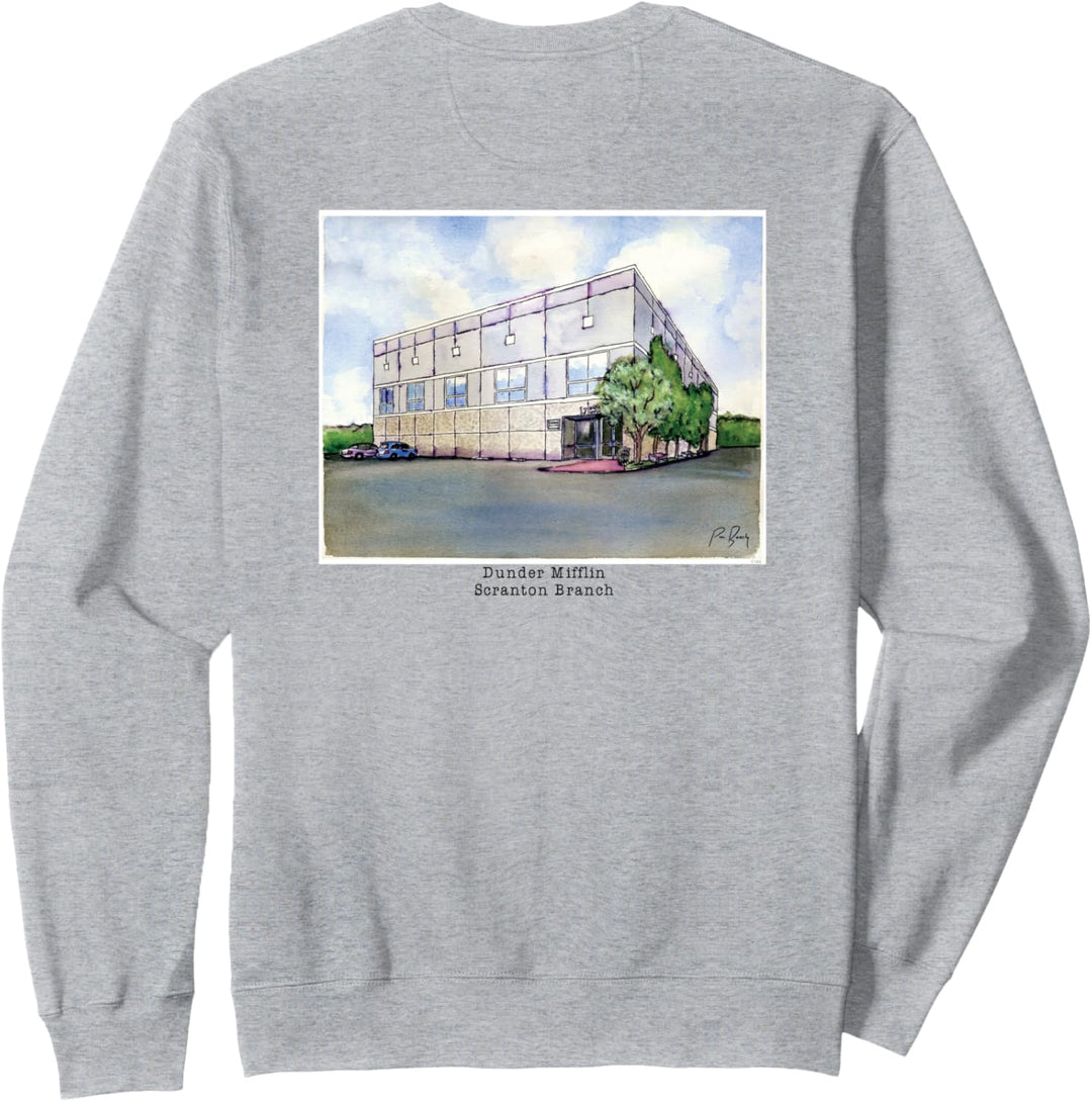The Office Dunder Mifflin Aquarell Illustration Sweatshirt