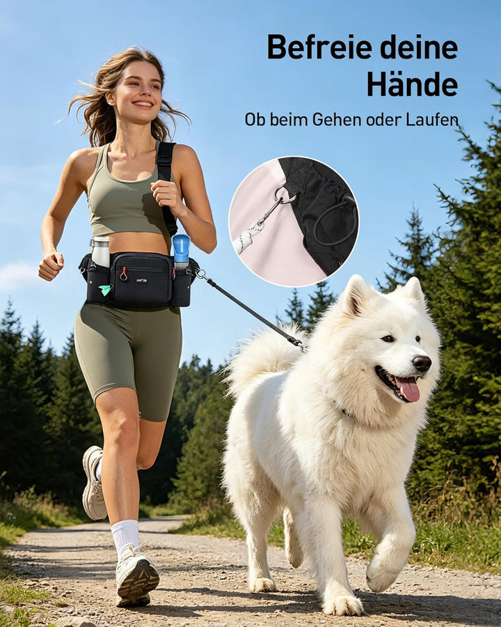 AGPTEK Bauchtasche mit Leckerli-Tasche, Futterbeutel Hunde, Leckerlibeutel für Hunde, leichte Gürtel