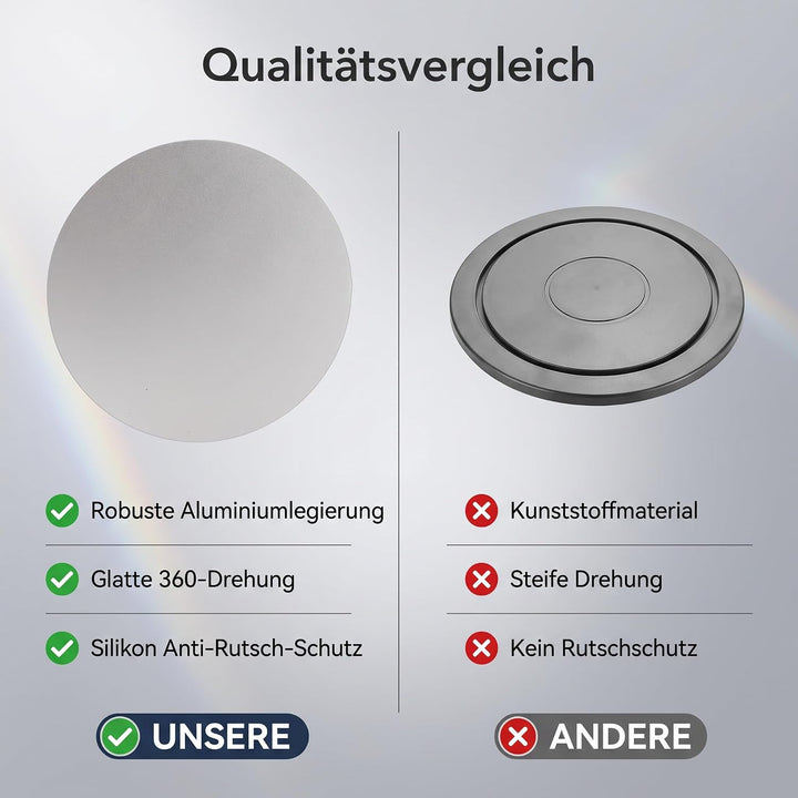 Monitor Drehteller Aluminiumlegierung Drehung Computer Monitor Basis rutschfest Tablet Stand Monitor