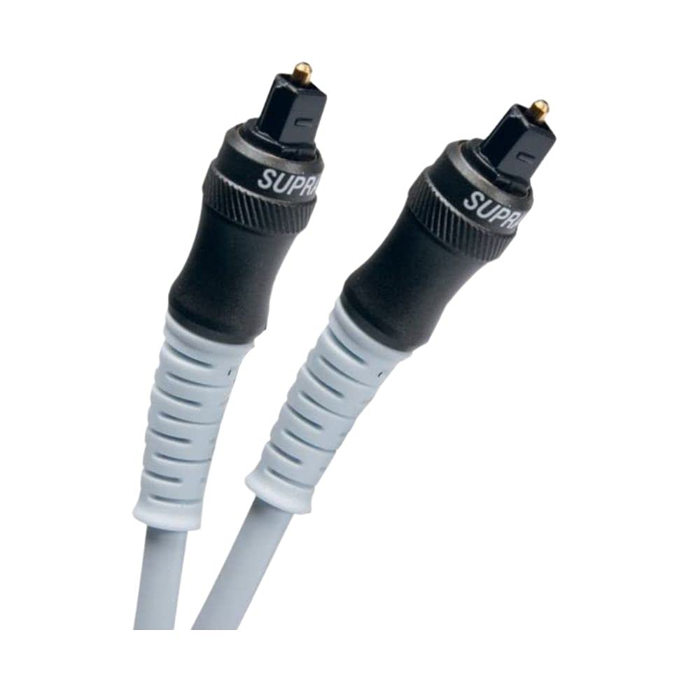 Supra 1003100011 1m Toslink/Toslink Glasfaserkabel (Toslink Kabel Toslink Stecker/Stecker, Blau, Bla