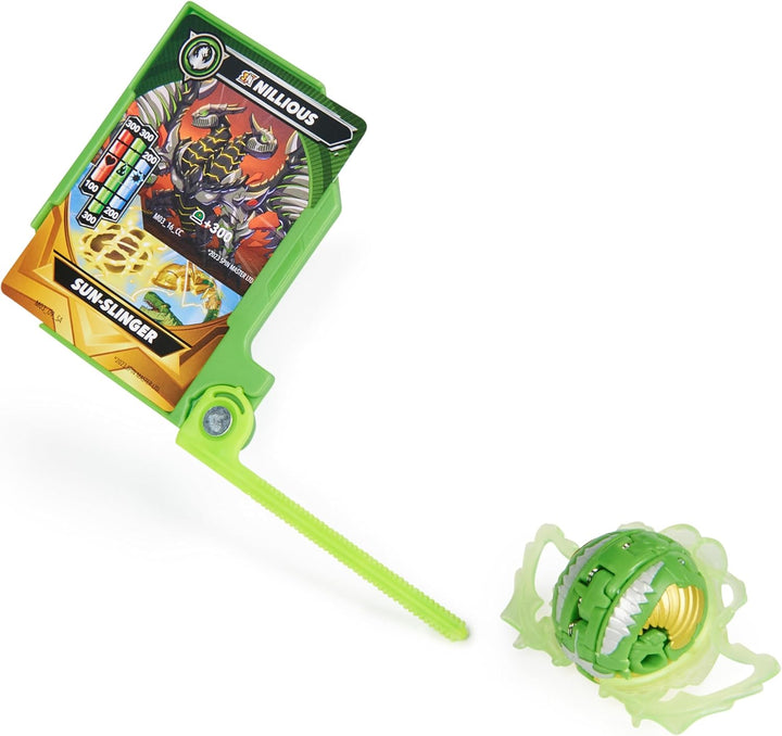 BAKUGAN Starter 3-Pack, Special Attack Nillious, Titanium Dragonoid, Bruiser, individualisierbare Ac