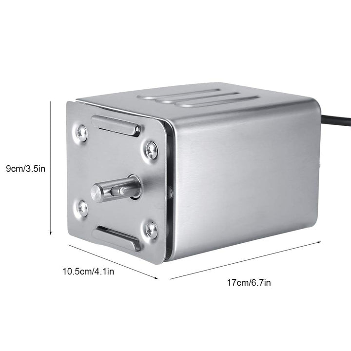 Edelstahl Grillmotor für Grillspiess Drehspiess BBQ Rotisserie Motor Spanferkelgrill Motor Grill Zub