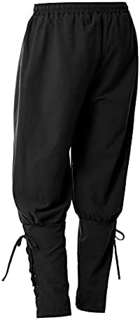 COSDREAMER Herren Mittelalterhose Wikinger Piraten Kostümhose Gothic Steampunk Viktorianische Hallow