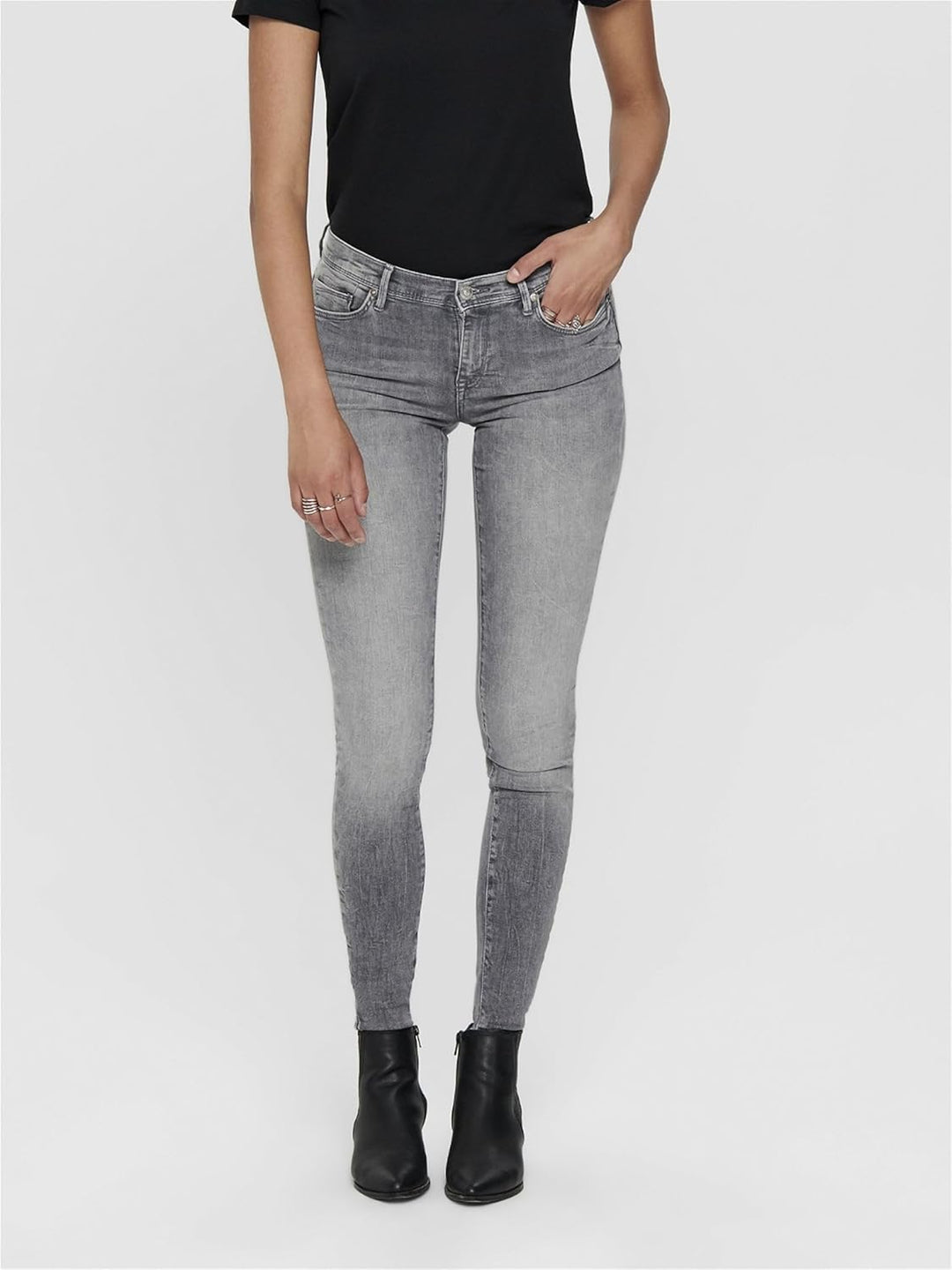 ONLY Shape Life Regular Grey Skinny Jeans 25 Grauer Denim, 25 Grauer Denim