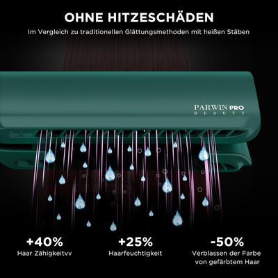 Air Glätteisen, PARWIN PRO BEAUTY Hair Airstyler - Nass bis Trocken, Ohne Heizplatten, Ohne Hitzesch