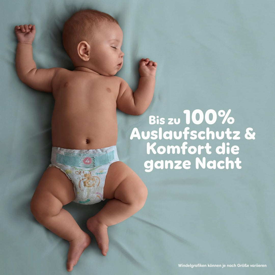 Pampers Windeln Grösse 8 (17kg+) Baby-Dry, Extra Large, MONATSBOX, bis zu 12 Stunden Rundum-Auslaufs