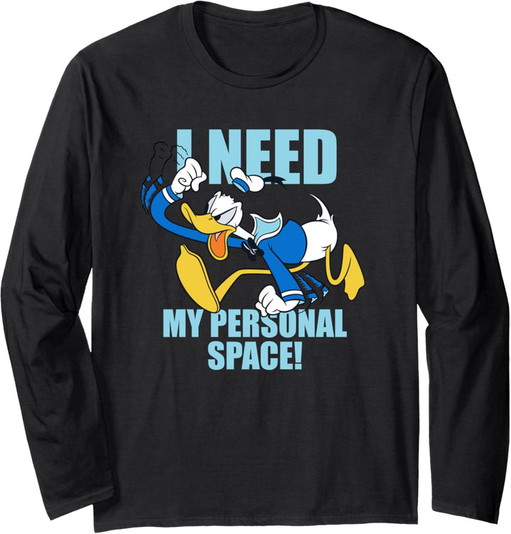 Mickey and Friends Donald Duck I Need My Personal Space Langarmshirt