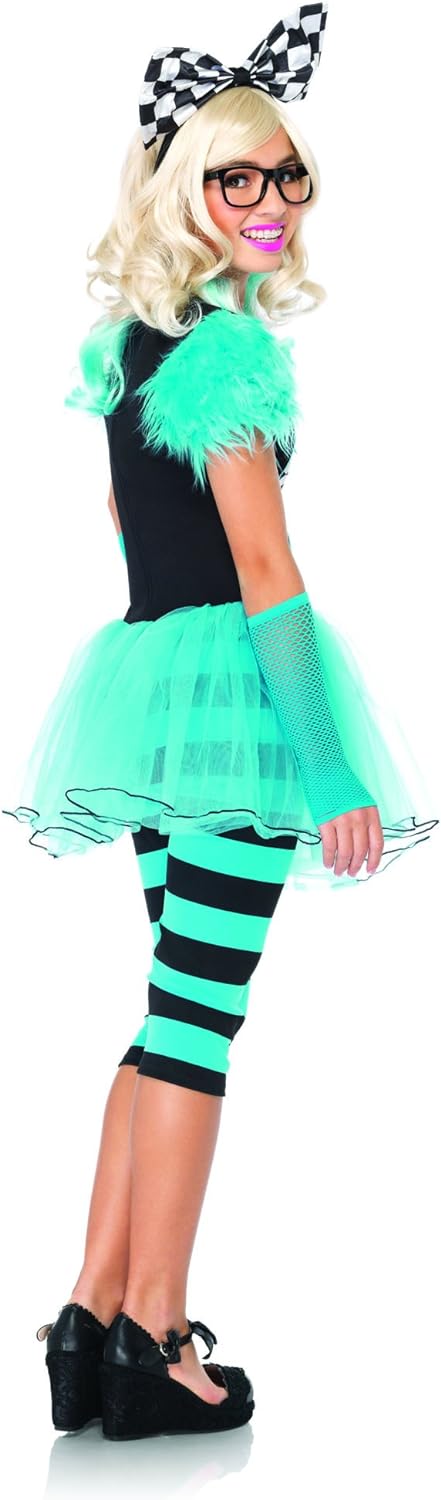 Leg Avenue J49068 - Hipster Alice Kostüm Set, 4-teilig, Grösse M/L, blau