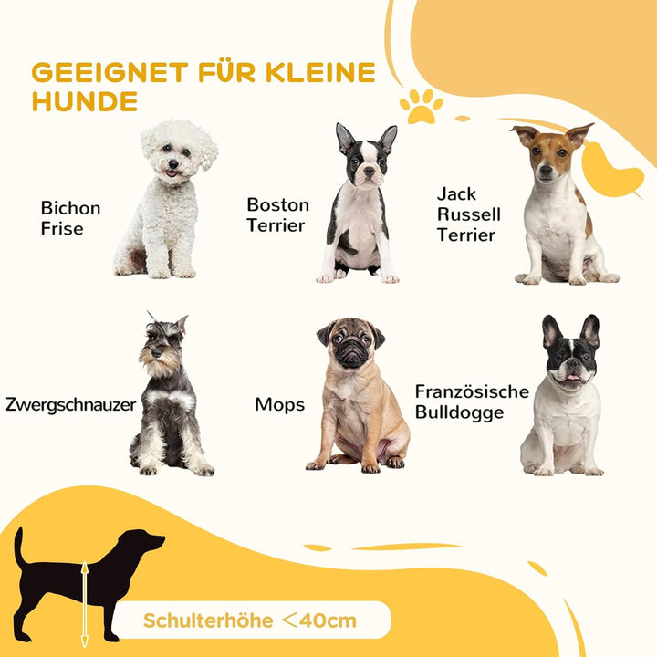 PawHut Absperrgitter Hund, Ausziehbar Freistehendes Schutzgitter mit 3 Paneelen, 56 x 71-190 cm Holz