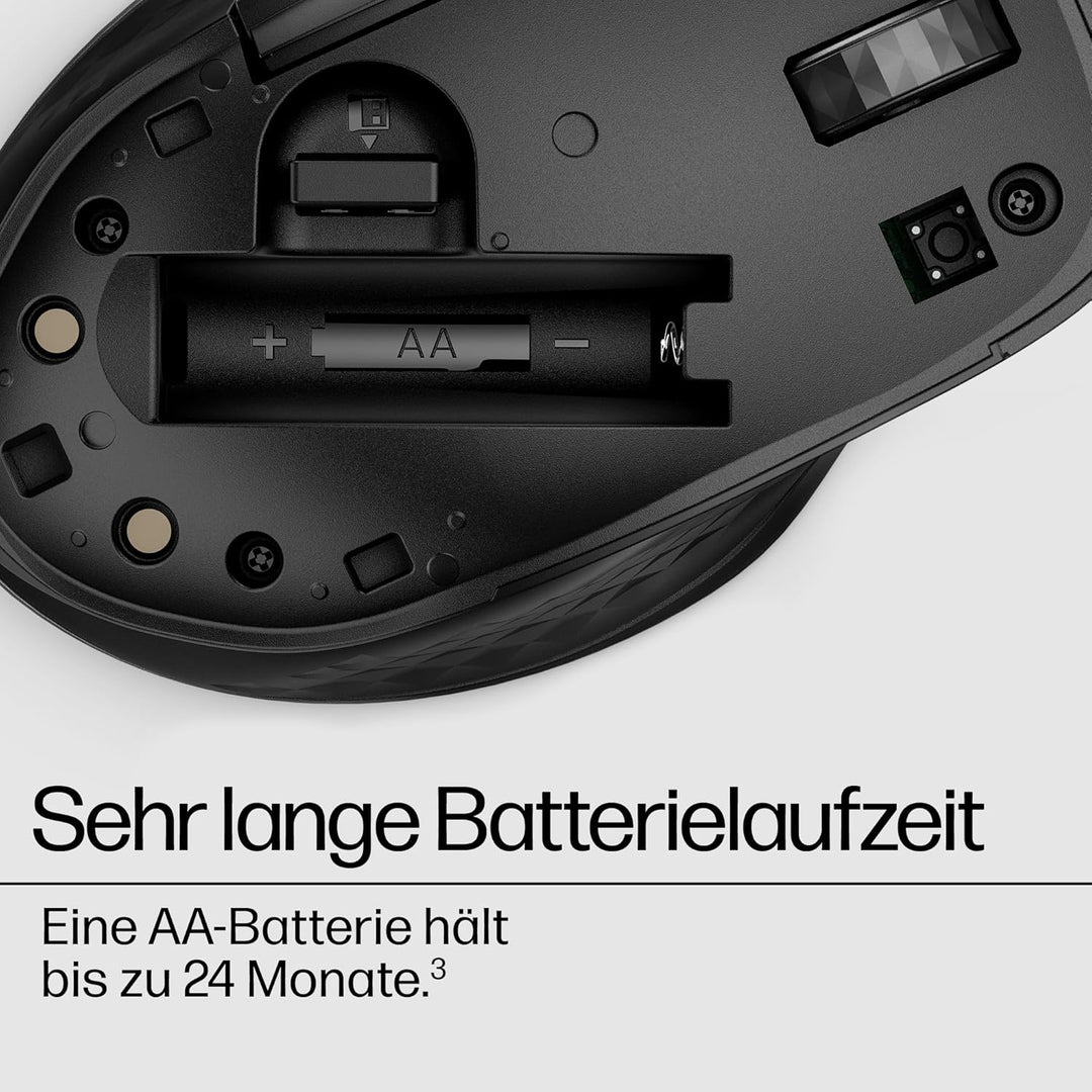 HP 430 Wireless-Maus | Wireless-Verbindung mit 2,4 GHz & Bluetooth 5.2 | USB Dongle | 4.000 dpi | 4