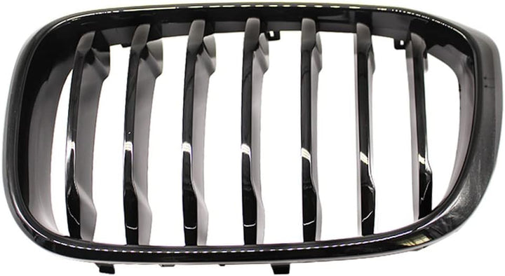 HZTWFC Auto Fronthaube Nierengitter glänzend schwarz einzelne Lamelle für BMW X3 X4 G01 G02 2018 201