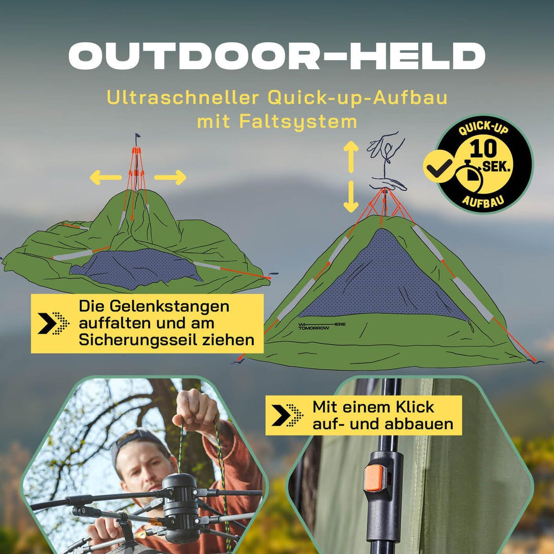 LUMALAND Premium Duschzelt | Toilettenzelt für Indoor &amp; Outdoor | Mobiles Umkleidezelt &amp; Lagerzelt |