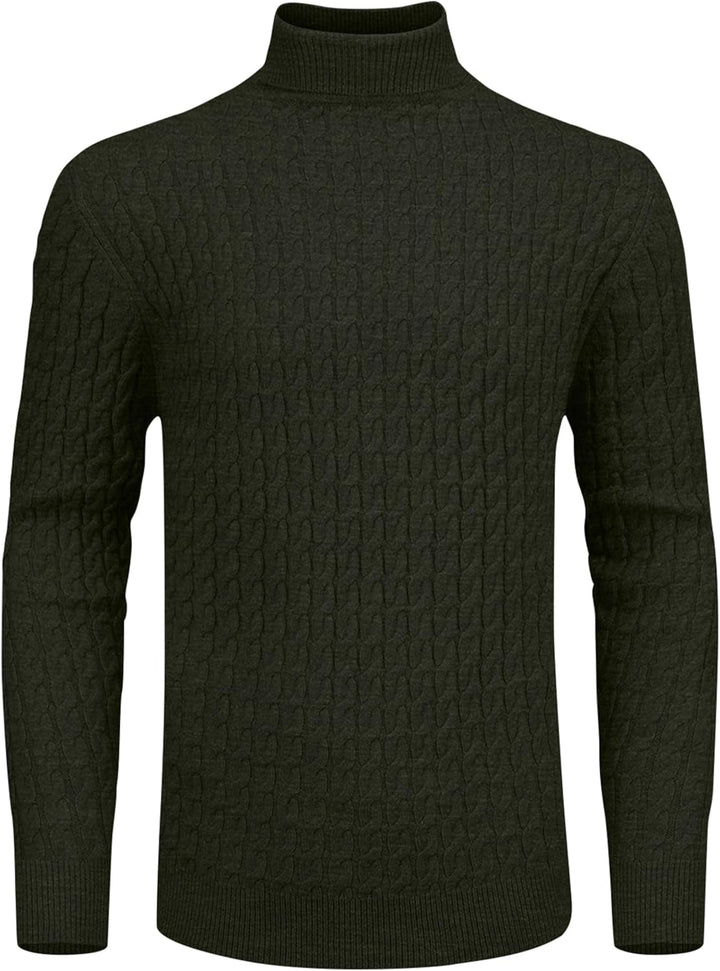 Hisir Rollkragenpullover Herren Klassischer Pullover Herren Warmer Winter Slim Fit Strickpullover Pu